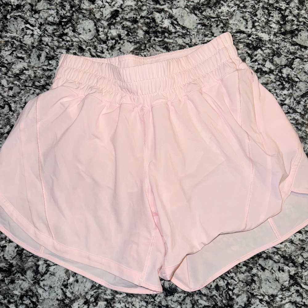 Lululemon Strawberry Milk Track That High-Rise Lined Short 3”